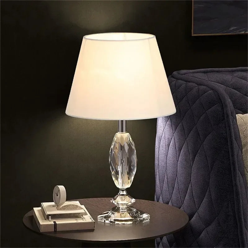 Luxury Crystal Table Lamp  Fashion Modern Living Room Bedroom Study Villa Hotel Home Decoration Lightled lamp led lamp