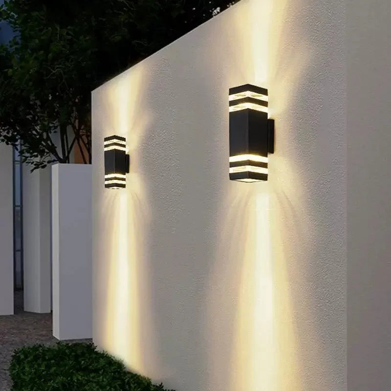 Outdoor wall lights Exterior wall waterproof led wall washers Hotel entrance Upper and lower double-headed pillars Outdoor light