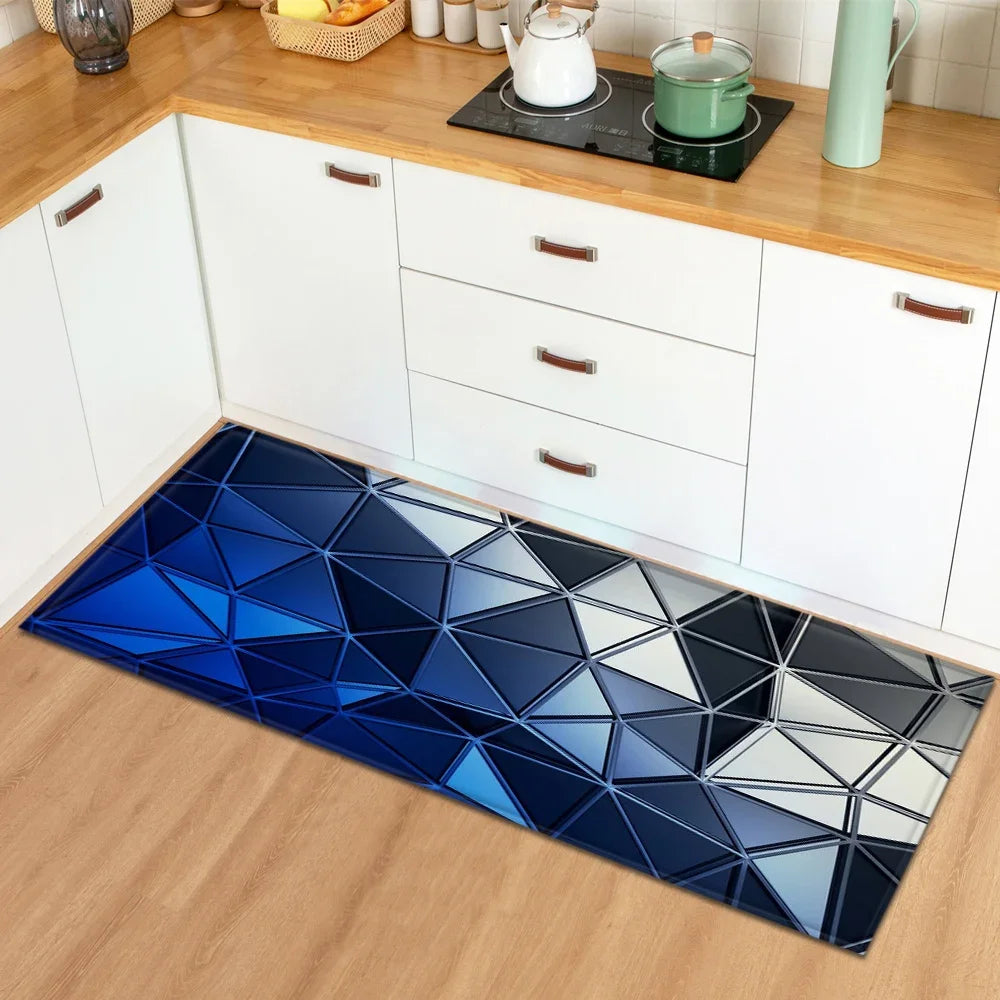 Modern Geometric Kitchen Mat Home Entrance Door Mat Anti-slip Carpets Living Room Decor Rug Nordic Balcony Floor Mats Carpets