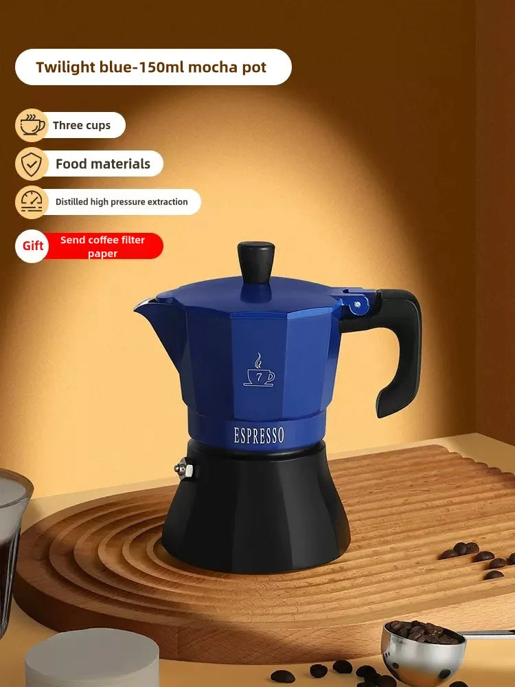 150ml / 300ml Stovetop Espresso Maker – Italian Moka Pot Coffee Maker