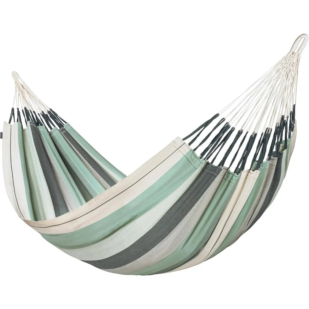 LA SIESTA Modesta Organic Cotton Hammock - Indoor/Outdoor Hammock for Bedroom, Backyard, Porch, Patio & Tree - Extra Large, 2 Pe