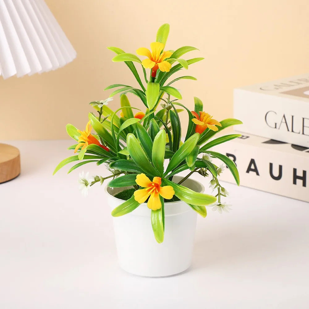 Creative 26cm Simulated  Orchid DIY Gifts Artificial Flower Bonsai Faux Flowers for Home Wedding Decor