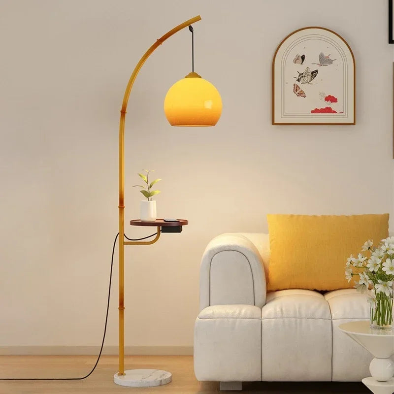 OUTELA Nordic Floor Lamp Modern Family Iiving Room Bedroom Homestay Creativity  LED  Decorative Standing Light