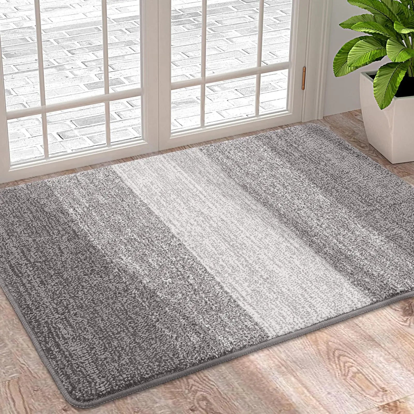 Kitinjoy Door Mats Indoor For Front Back Door Machine Washable Soft Doormats Dirt Trapper Door Mat Super Absorbent Entrance Rugs