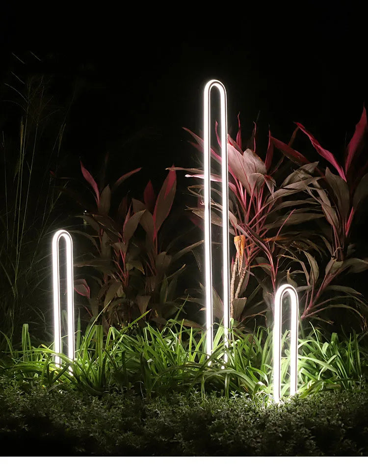 Outdoor LED Lawn Lamp AC110V 220V Waterproof Minimalist Round Street Light For Courtyard Villa Landscape Path Garden Lighting