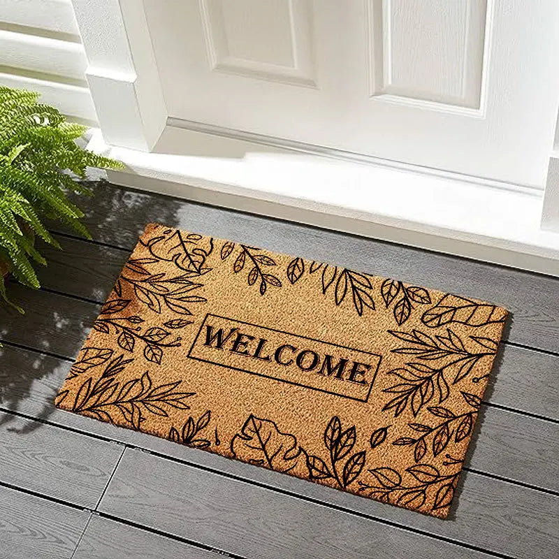 Anti-Moisture Coconut Palm Floor Mat – Anti-Slip Entrance Welcome Mat for Home