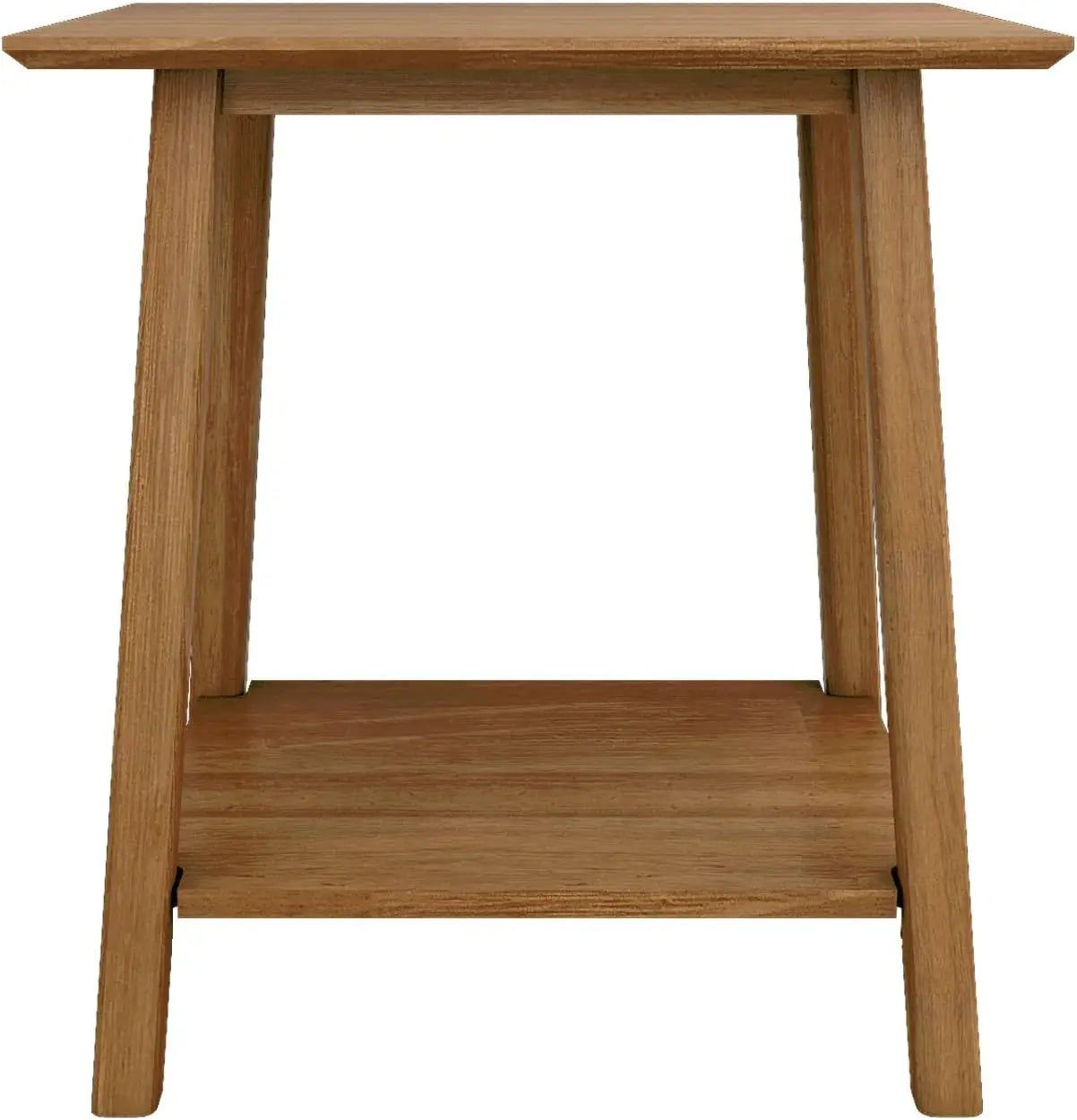 Wooden Side Table with Storage, Mid Century Modern End Tables for Living Room, Small Solid Wood Nightstand, Bedside Tables, Bedr