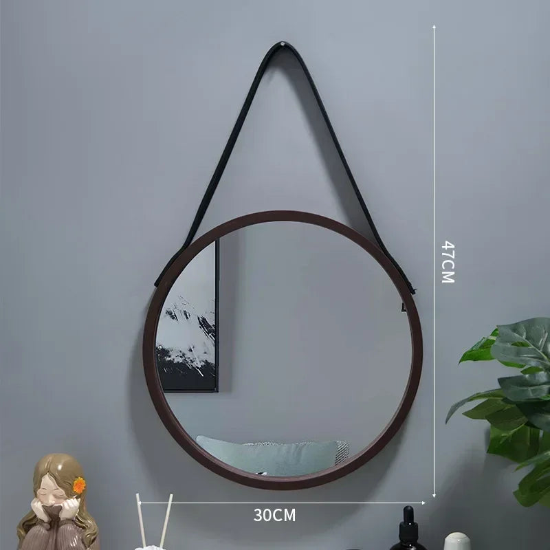 Dormitory Bathroom Toilet Dressing mirror, Wall mounted makeup mirror, easy hanging No punching required