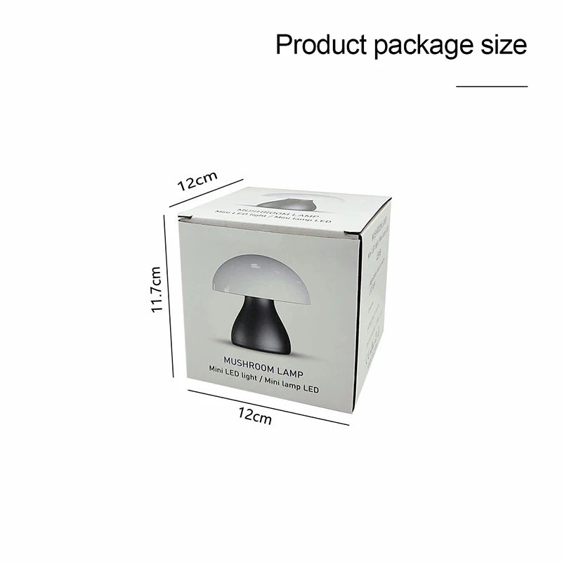 Mushroom Led Table Lamp Charging Touch Desk Coffee Bar, Hotel Bedroom Decoration, Nordic Creative Atmosphere, Small Night Light