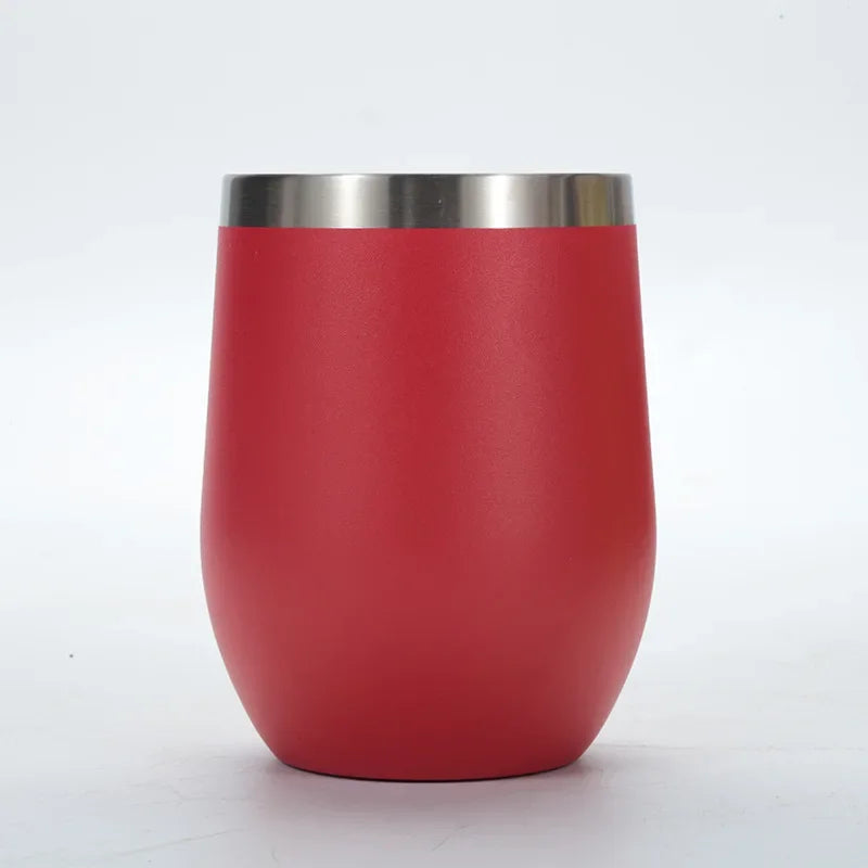 Stemless 12oz Insulated Wine Tumbler – Double-Wall Stainless Steel Travel Cup