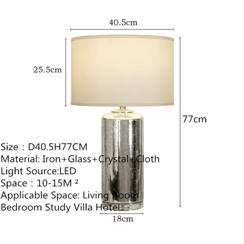 Contemporary Luxury Table Lamp LED Personality Creativity Living Room Bedroom Study Villa Hotel Bedside Household Desk Light