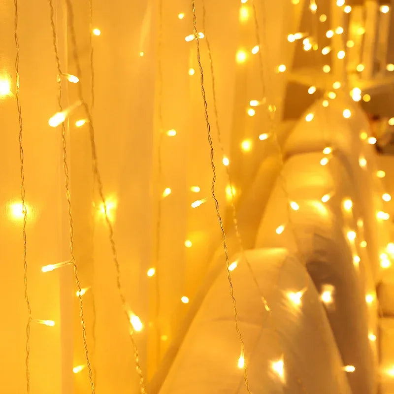 8 Modes USB Ice Stick Light String   Christmas LED Light Indoor Garland Home Party Garden New Year Bedroom Curtain Decoration