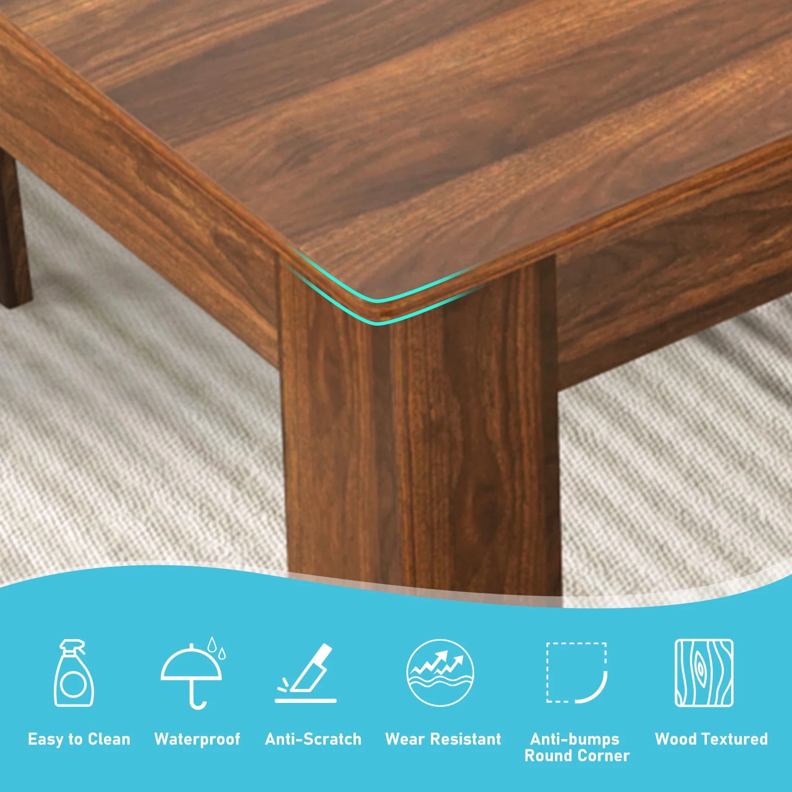 Extendable Dining Table for 6-10 Person, Wooden Dining Room Table, Modern Extendable Table for Gatherings, Meeting for Kitchens