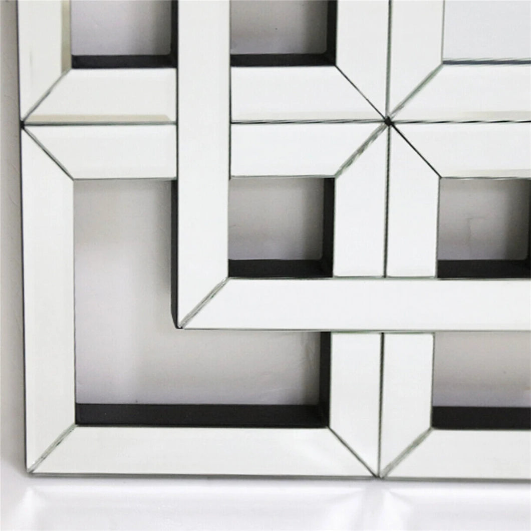 Rectangular Large Wall Mirror Modern Accent Mirror Living room Decor Mirror w Grecian Venetian Frame Edge Home Bathroom Bedroom