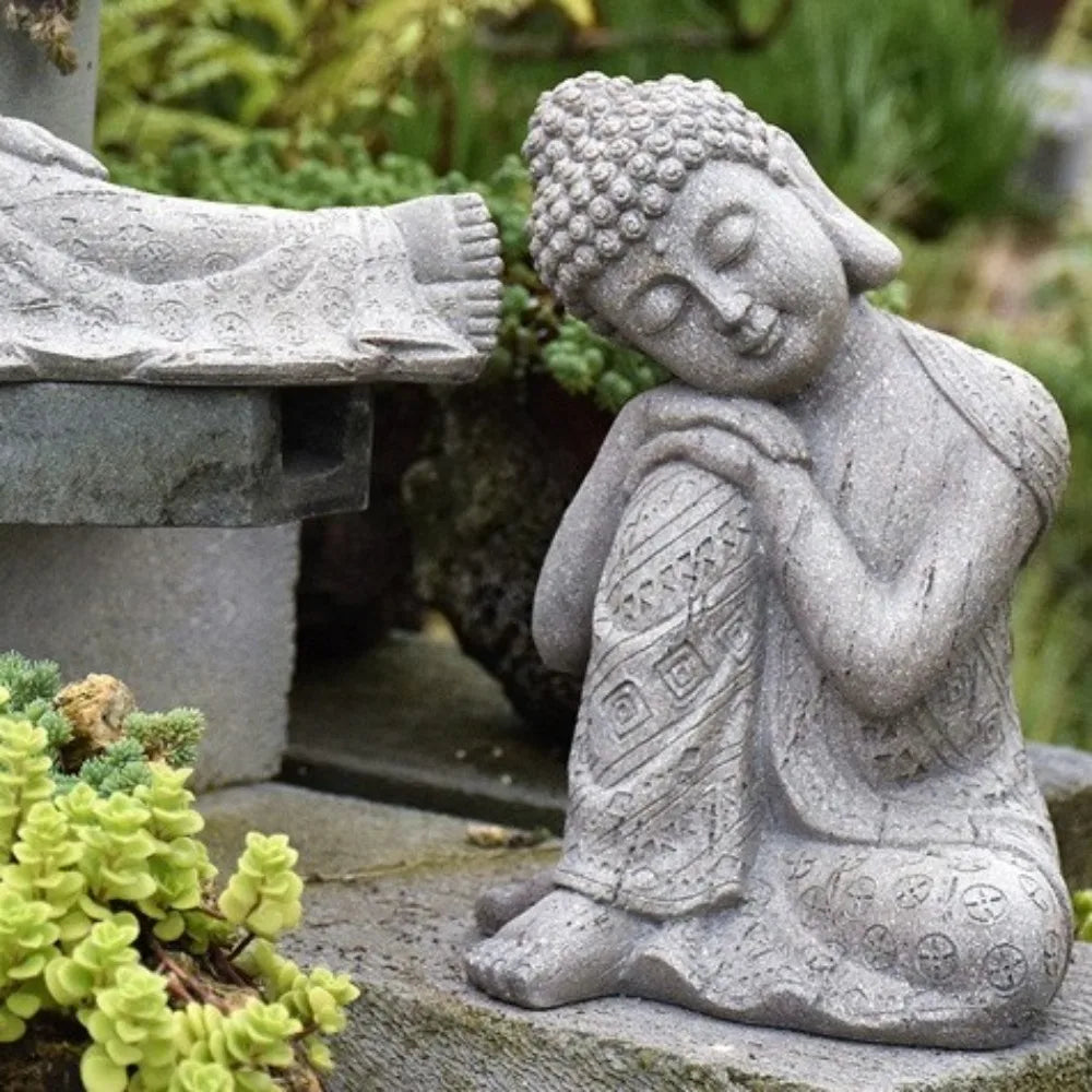 Garden 9.84inch Buddha Statue Resin Large Meditation Buddha Zen Decor Indoor Outdoor