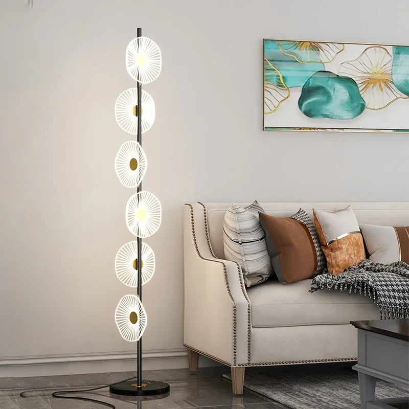 SAMAN Nordic Floor Lamp Modern Art Family Iiving Room Bedroom Creativity LED  Decorative Standing Light