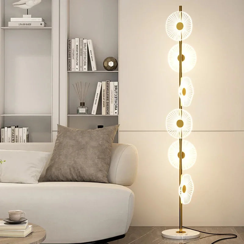 SAMAN Nordic Floor Lamp Modern Art Family Iiving Room Bedroom Creativity LED  Decorative Standing Light