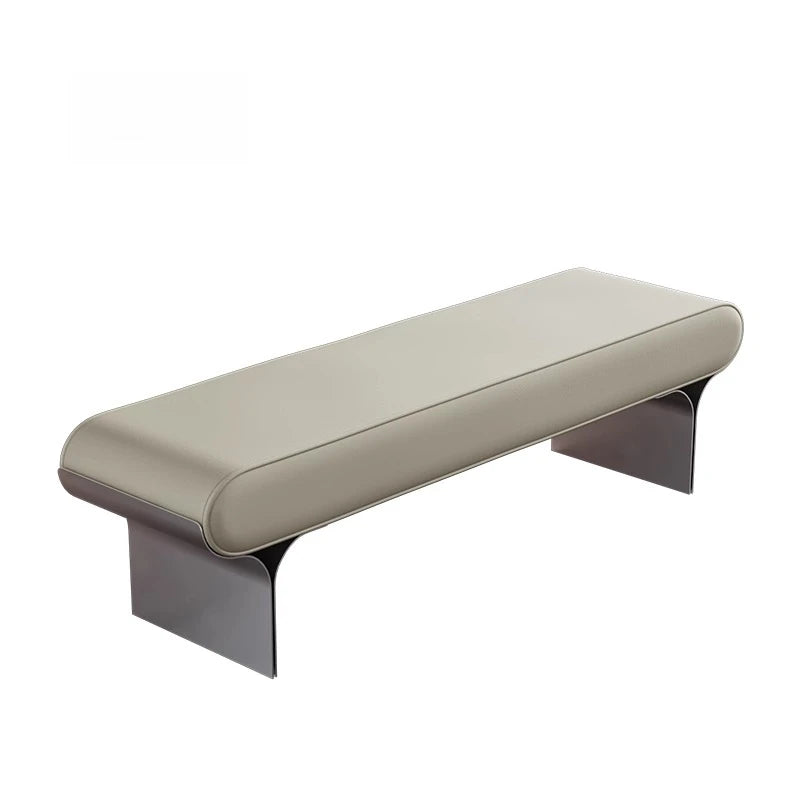 Leather Modern Entryway Bench – Minimalist Upholstered Accent Bench