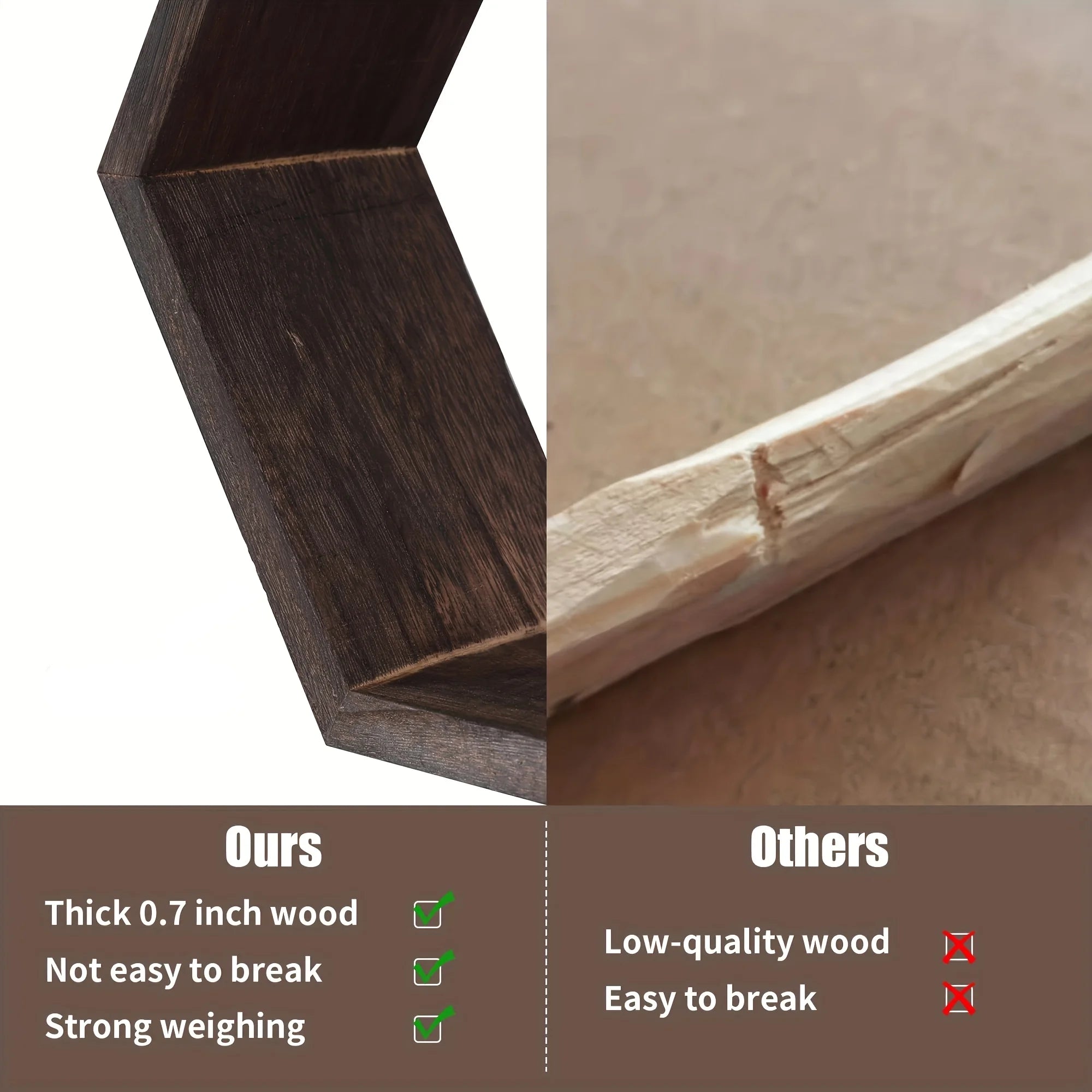 Hexagon floating wall shelf, hexagon storage rack - for home decoration lovers - perfect gift - suitable for bathroom, bedroom