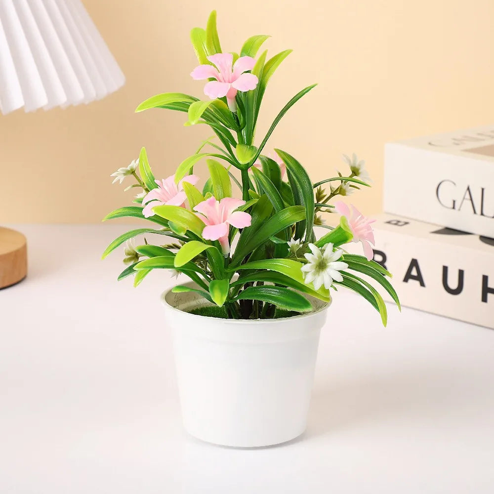 Creative 26cm Simulated  Orchid DIY Gifts Artificial Flower Bonsai Faux Flowers for Home Wedding Decor