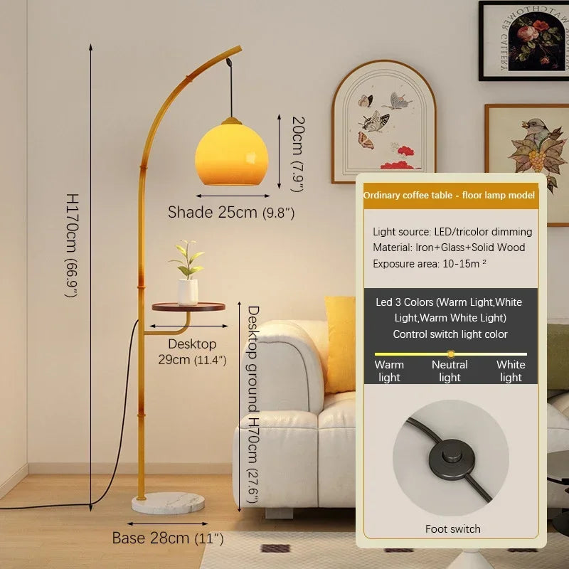 OUTELA Nordic Floor Lamp Modern Family Iiving Room Bedroom Homestay Creativity  LED  Decorative Standing Light