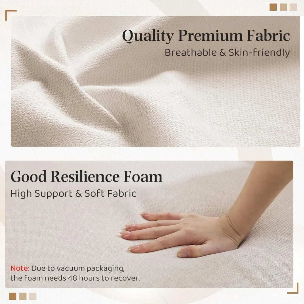 Oversized Accent Chair, 33.5'' Wide Seat Comfy Armchair with 2 Pillows, Upholstered Big Reading Chair, Modern Single S