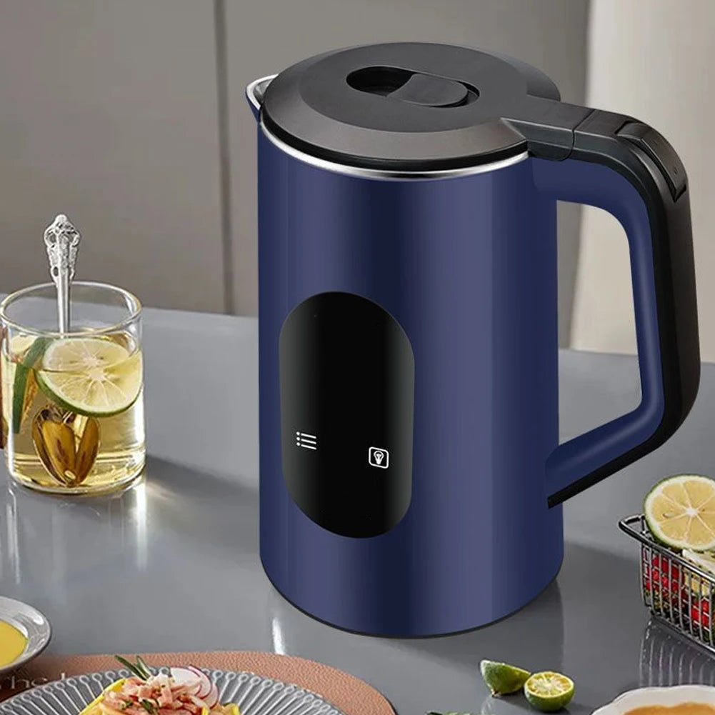 2.2L Stainless Steel Electric Water Kettle – Digital Display Thermal Kettle with Auto Shutoff (1500W)