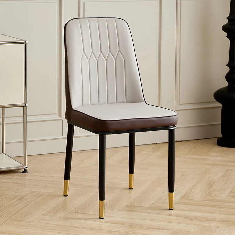 Luxury Accent Leisure Chair – Wrought Iron Upholstered Tea Chair