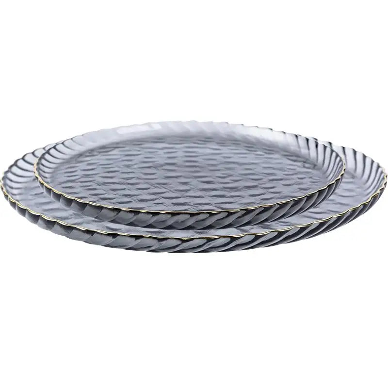 Lead-Free Glass Dessert Plate – Phnom Penh Style Western Tableware