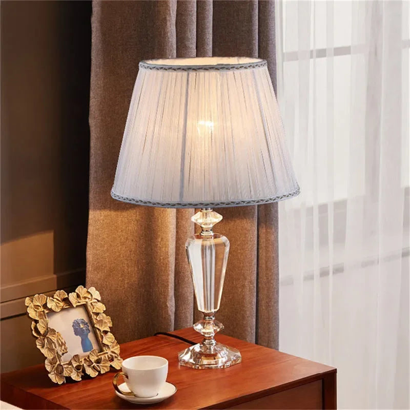 Luxury Crystal Table Lamp  Fashion Modern Living Room Bedroom Study Villa Hotel Home Decoration Lightled lamp led lamp