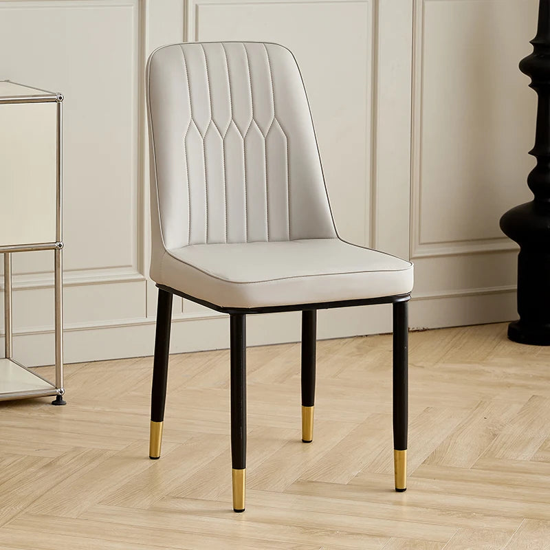 Luxury Accent Leisure Chair – Wrought Iron Upholstered Tea Chair