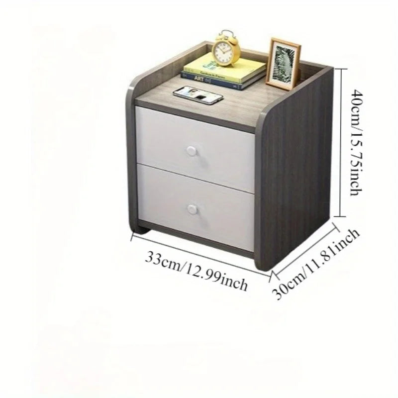 Bedside table Modern simple minimalist style Small storage locker Bedside table Bedroom bedside gap Small cabinet