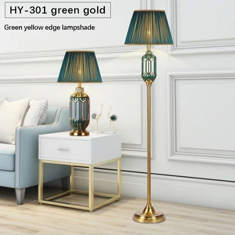 GISELLE Modern Ceramics Floor Lamps Standing LED Creative American Luxury Fashion Table Light For Home Living Room Bedroom