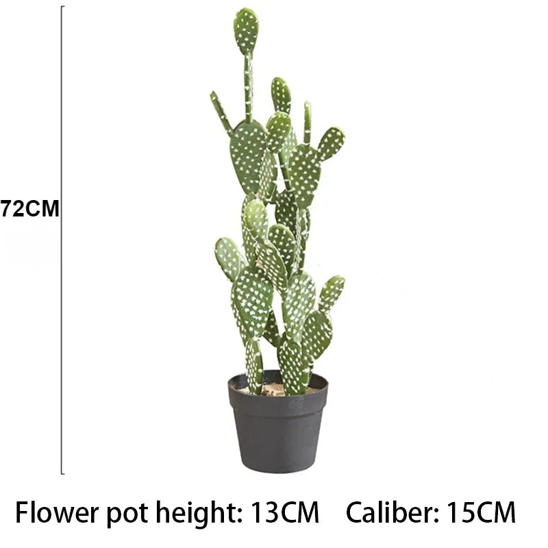 Large Artificial Cactus Plants Ornaments Living Room Houseplants Floor Plant Fake Flowers Realistic Bonsai Modern Decoration