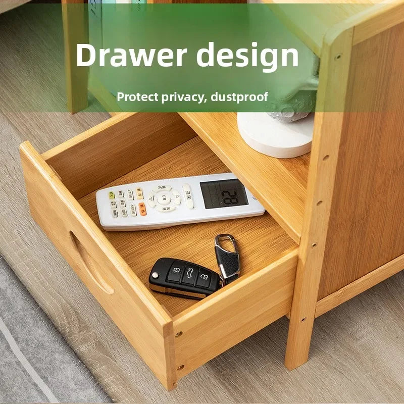 Bedside table simple solid wood small cabinet storage cabinet bedroom bedside simple Nordic European modern mini