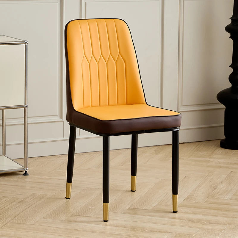 Luxury Accent Leisure Chair – Wrought Iron Upholstered Tea Chair