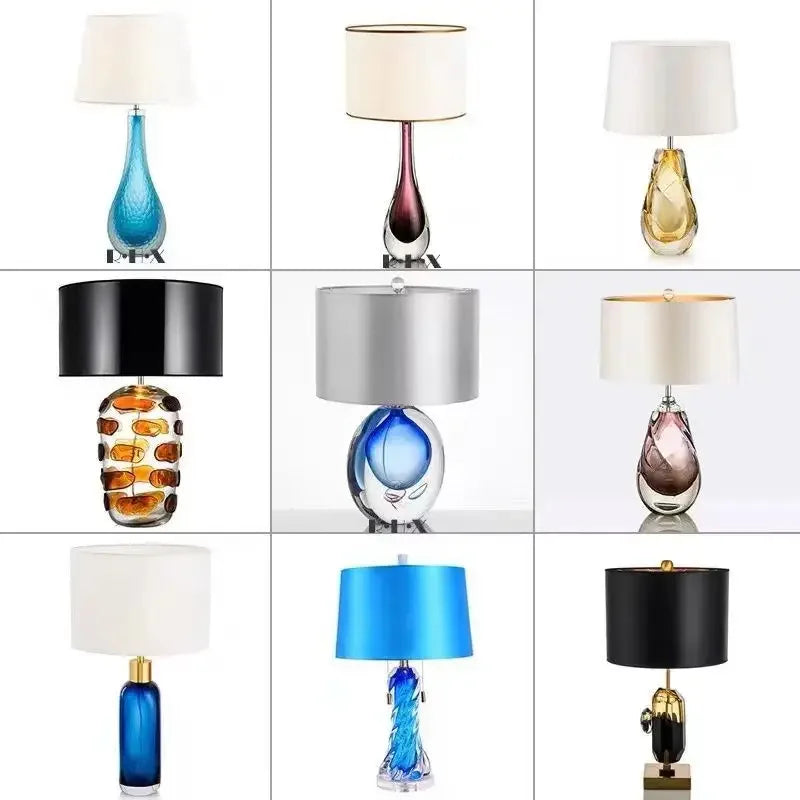 Nordic Glaze Table Lamp Modern Art Iiving Room Bedroom Study Hotel LED Personality Originality Desk Light