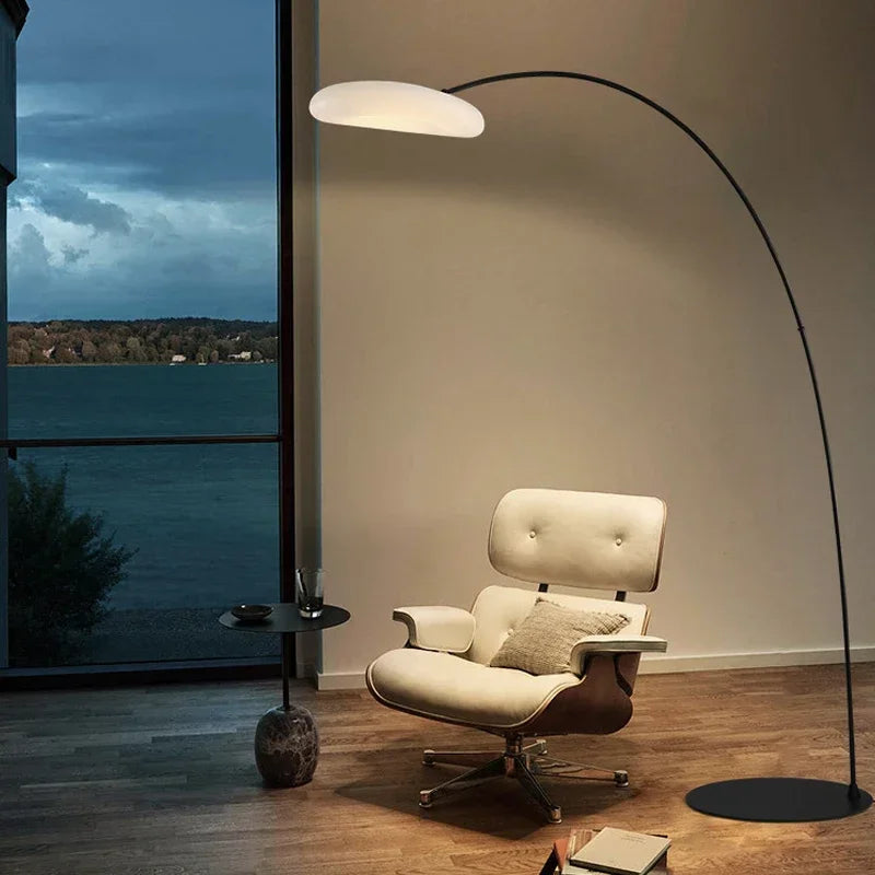 RONIN Fishing Floor Lamp Nordic Modern Family Living Room Beside The Sofa Creative LED Decorative Standing Light