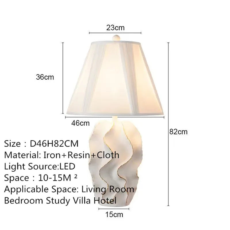 Contemporary Luxury Table Lamp LED Personality Creativity Living Room Bedroom Study Villa Hotel Bedside Household Desk Light