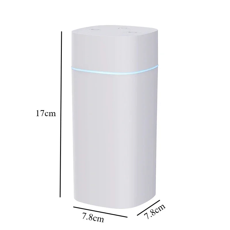 600ML Luminous Air Humidifier Double Spray Port Essential Oil Aromatherapy Humificador Cool Mist Maker Purify for Home Office