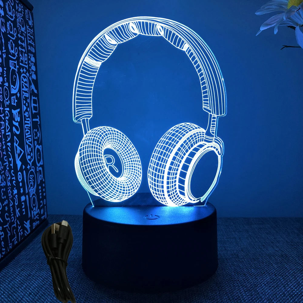 NEON GAMER 3D Lamp LED Night Light Gaming Setup RGB Children's Lamps Gamer Room Decoration Bedroom Table Lamp Personalized Gifts