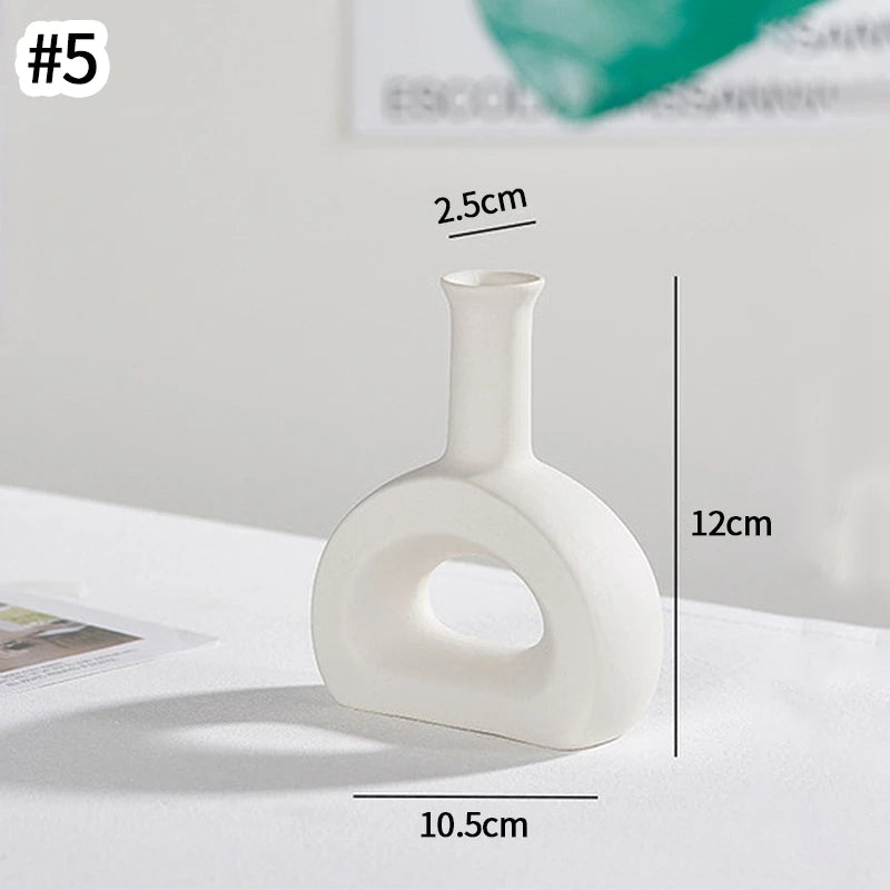 Ceramic Fired Vases,Hydroponic Dried Flower Utensils,Ornaments,Home Living Room Tables,Decorative Vases,Shaped Ceramic Vases