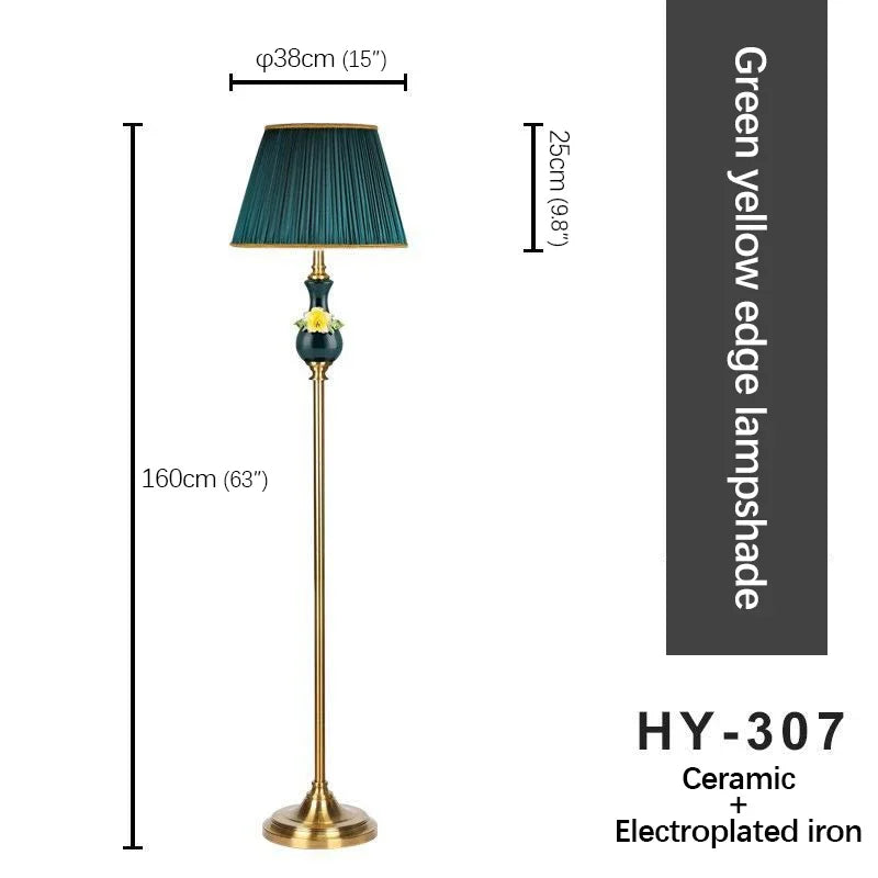 GISELLE Modern Ceramics Floor Lamps Standing LED Creative American Luxury Fashion Table Light For Home Living Room Bedroom