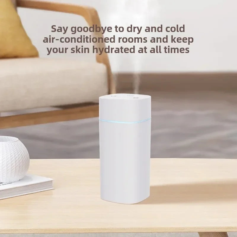 600ML Luminous Air Humidifier Double Spray Port Essential Oil Aromatherapy Humificador Cool Mist Maker Purify for Home Office