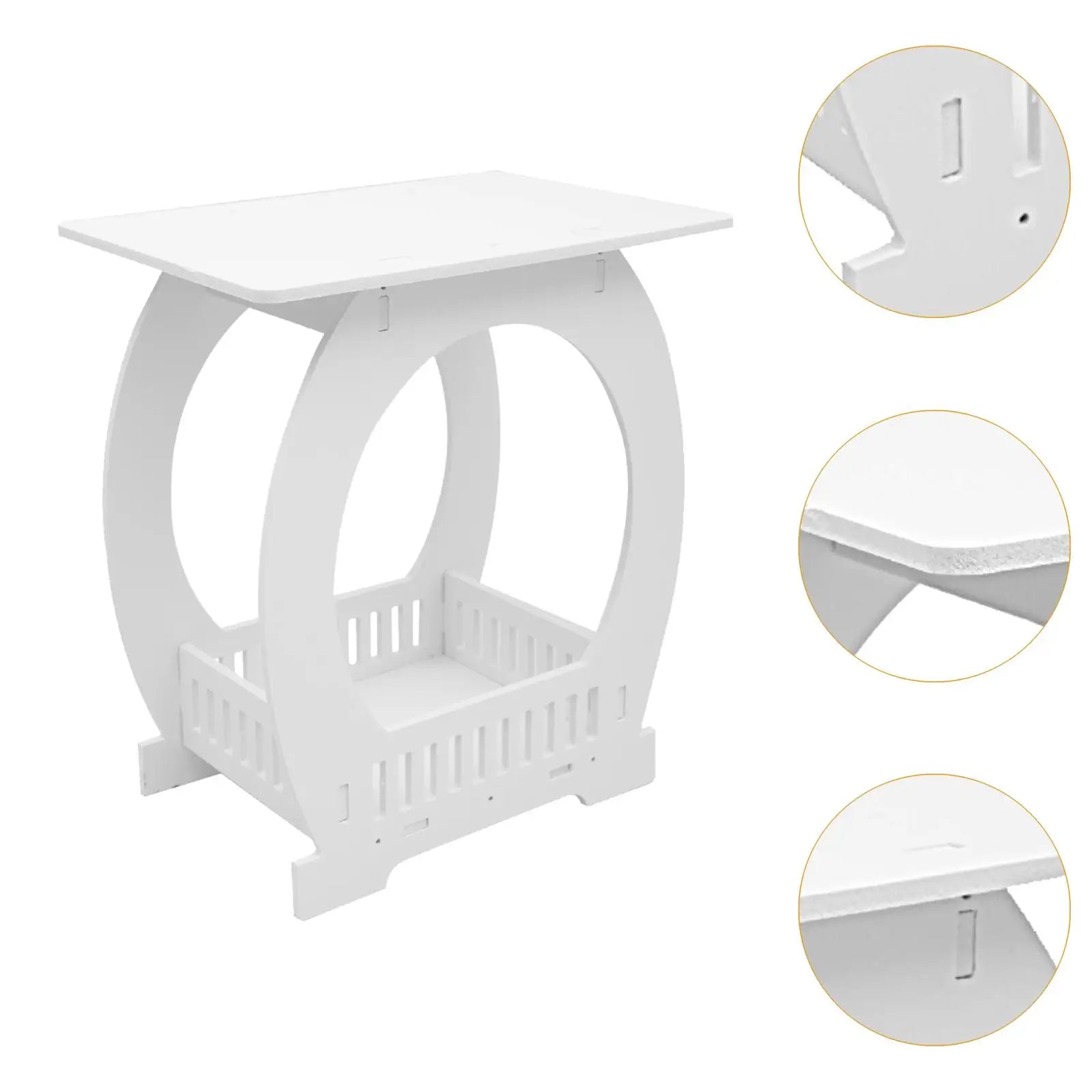 Corner Side Table Living Room Curved Small Round Table Creative Simple Round Small Apartment Bedside Table Small Table For Loung