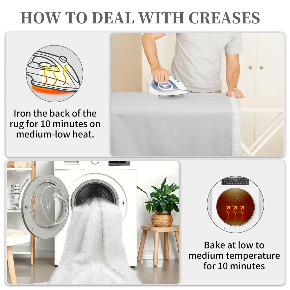 Long Strip Carpet Fluffy Soft Faux Fur Plush Bedroom Bedside Carpets Girl's Room White Home Decoration Rugs Furry Chair Cushion