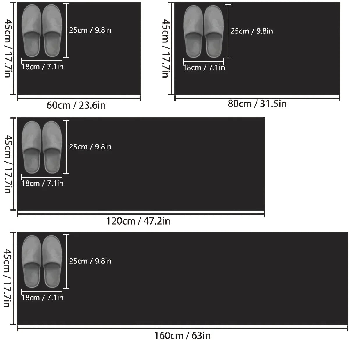 Solid color diatom mud kitchen long strip carpet home non-slip foot mat restaurant absorbent mat bathroom mat door mat