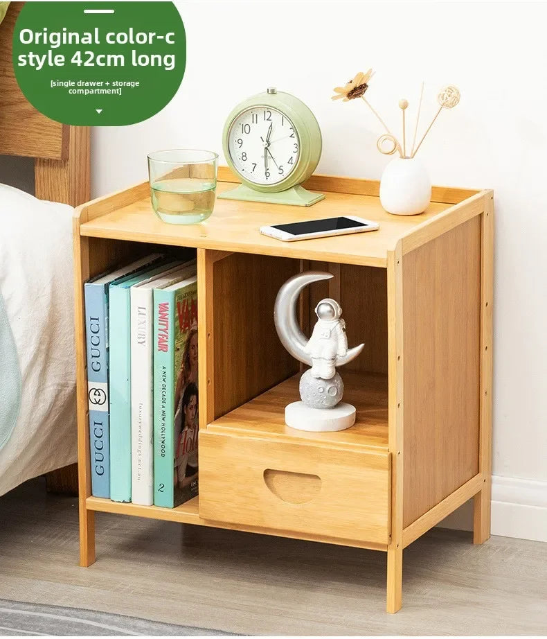 Bedside table simple solid wood small cabinet storage cabinet bedroom bedside simple Nordic European modern mini