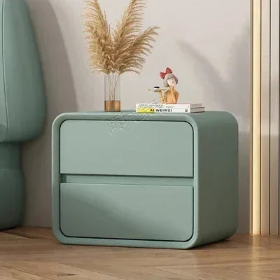 Creative Bedside Table Free Installation Modern Style Solid Wood Bedroom Nightstands Storage Cabinet Hotel End Table