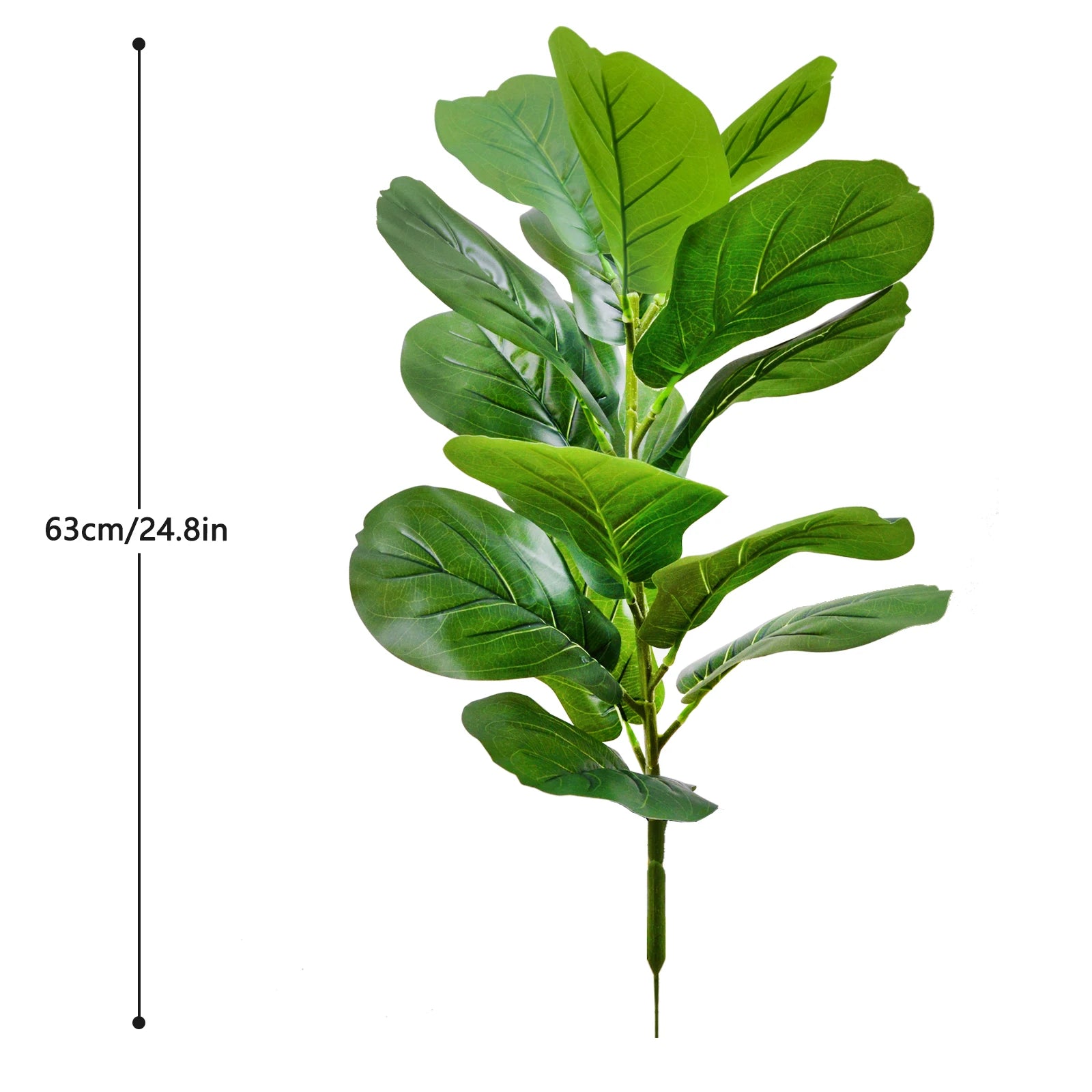 35-63cm/24.8in Artificial violin ficus leaves Nordic style potted plants artificial trees landscaping home decoration